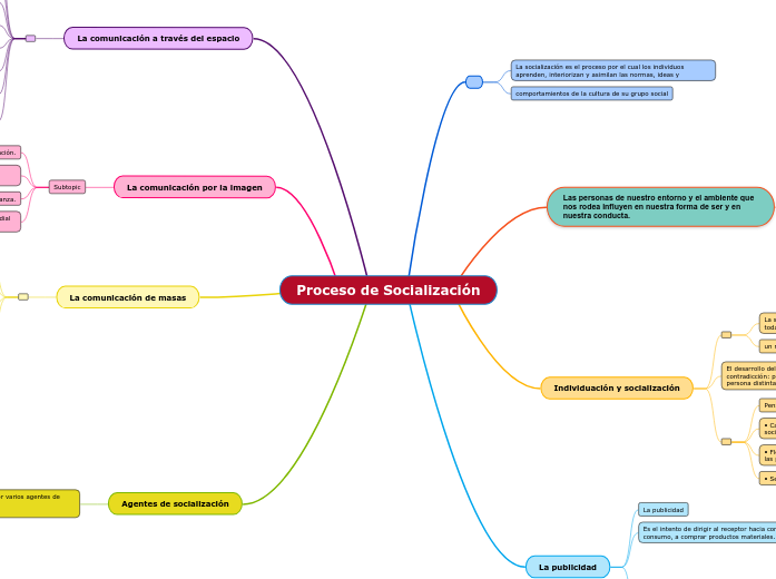 Proceso de Socialización - Mind Map